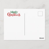 Merry Tropical Christmas Postkarte (Rückseite)