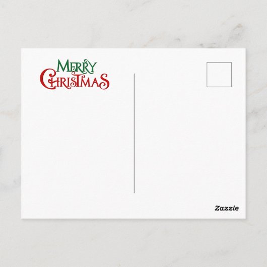 Merry Tropical Christmas Postkarte (Rückseite)