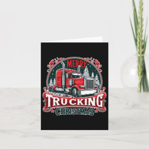 Merry Trucking Weihnachten Cooler LKW-Fahrer Funny Karte