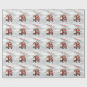 Merry Truckins Weihnachtsrot Semi Geschenkpapier (Flach)