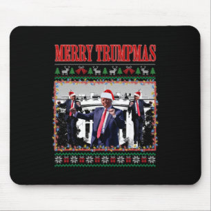 Merry Trumpmas Donald Trump Santa Family Xmas häss Mousepad