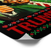 Merry Trumpmas Funny Ugly Weihnachts Sweater Best Poster (Ecke)