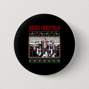 Merry Trumpmas - Santa Claus Donald Trump Tance Button