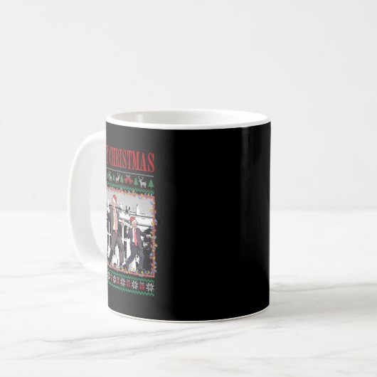 Merry Trumpmas - Santa Claus Donald Trump Tance Kaffeetasse (Vorderseite Links)