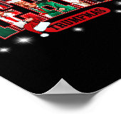 Merry Trumpmas Santa Trump Funny Christmas Pajamas Poster (Ecke)