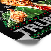 Merry Trumpmas - Weihnachtsmann Donald Trump Poster (Ecke)
