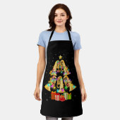 Merry Tuba Weihnachtsbaum Weihnachtslichter Schürze (Getragen)