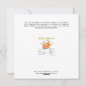 Merry Twitmas Christmas Robin Feiertagskarte (Rückseite)