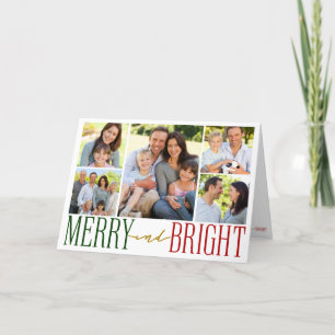 Merry Typografy Foto Feiertagskarte