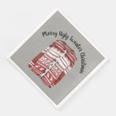 Merry Ugly Sweater Christmas Serviette (Ecke)
