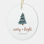 Merry und Bright | Boho Christmas Tree and Foto Keramik Ornament (Links)