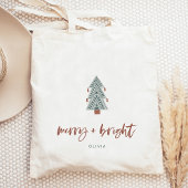 Merry und Bright | Boho Christmas Tree Tragetasche