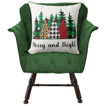 Merry und Bright Buffalo Kariert Leopard Print Tre