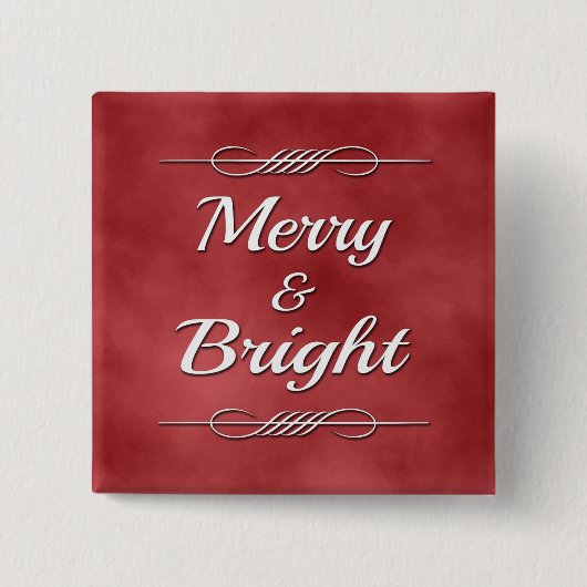 Merry und Bright Button (Vorderseite)