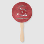 Merry und Bright Fächer (Rückseite)