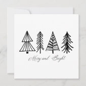 Merry und Bright Feiertagskarte (Vorderseite)