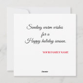 Merry und Bright Feiertagskarte (Rückseite)