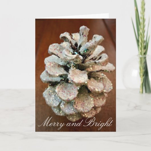 Merry und Bright Feiertagskarte (Vorderseite)