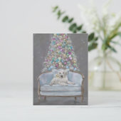 Merry und Bright Feiertagspostkarte (Stehend Vorderseite)