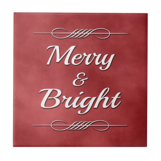 Merry und Bright Fliese (Vorderseite)