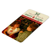 Merry und Bright Foto Flexi Magnet (Linke Seite)