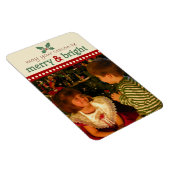 Merry und Bright Foto Flexi Magnet (Rechte Seite)