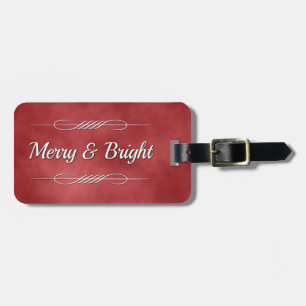 Merry und Bright Gepäckanhänger