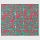 Merry und Bright Geschenkpapier (Flach)