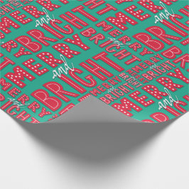 Merry und Bright Geschenkpapier
