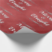 Merry und Bright Geschenkpapier (Ecke)