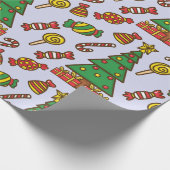 Merry und Bright Geschenkpapier (Ecke)