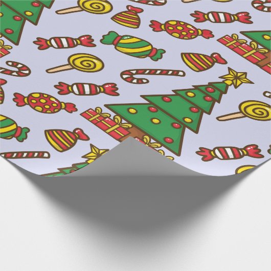 Merry und Bright Geschenkpapier (Ecke)