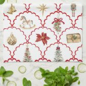 Merry und Bright Geschirrtuch (Gefaltet)