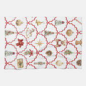 Merry und Bright Geschirrtuch (Horizontal)