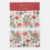 Merry und Bright Geschirrtuch (Vertikal)
