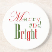 Merry und Bright Getränkeuntersetzer (Vorne)