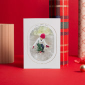 Merry und Bright Gold Typografie Blush Pink Rahmen Einladung