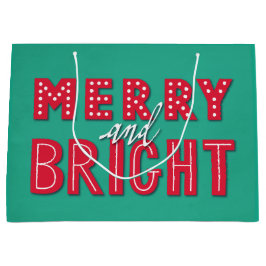 Merry und Bright Große Geschenktüte