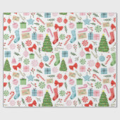 Merry und Bright Holdiay Fest Geschenkpapier (Flach)