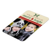 Merry und Bright Holiday Foto Flexi Magnet (Linke Seite)