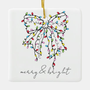 Merry und Bright Holiday Keepake Keramikornament