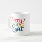 Merry und Bright Kaffeetasse (Vorderseite Links)