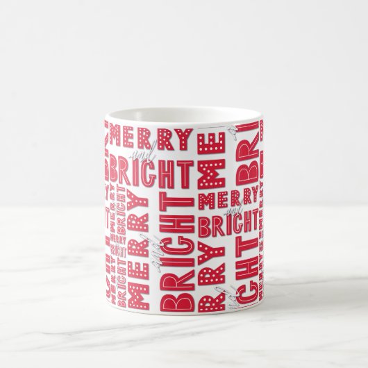 Merry und Bright Kaffeetasse (Mittel)