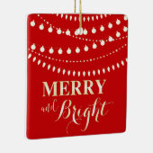 Merry und Bright Keramikornament (Rechts)