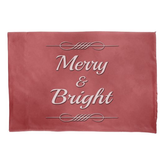 Merry und Bright Kissenbezug (Vorderseite)