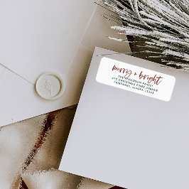 Merry und Bright | Lässig Script Boho Christmas