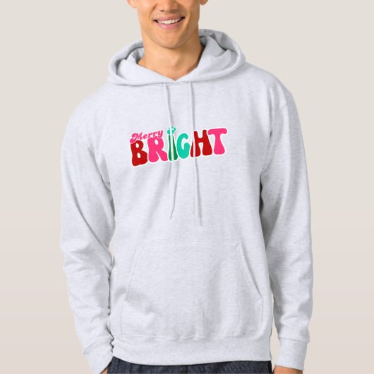 Merry und Bright Maximalist Weihnachts Sweater Men Hoodie (Vorderseite)