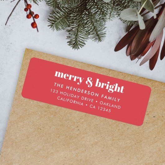Merry und Bright | Modern Christmas Bright Red