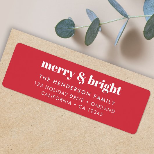 Merry und Bright | Modern Christmas Bright Red