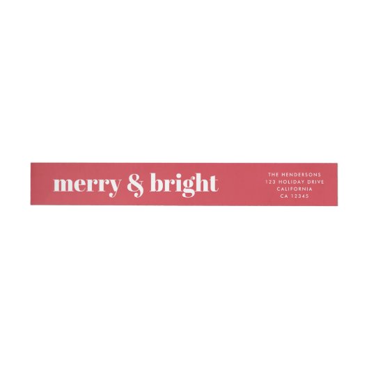 Merry und Bright | Modern Christmas Bright Red (Person)